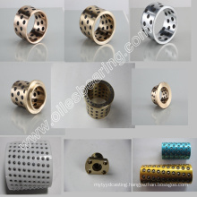 Flanged oil free bronze bushing,graphite filled bronze slide guide bearing,Oilless Guide Components